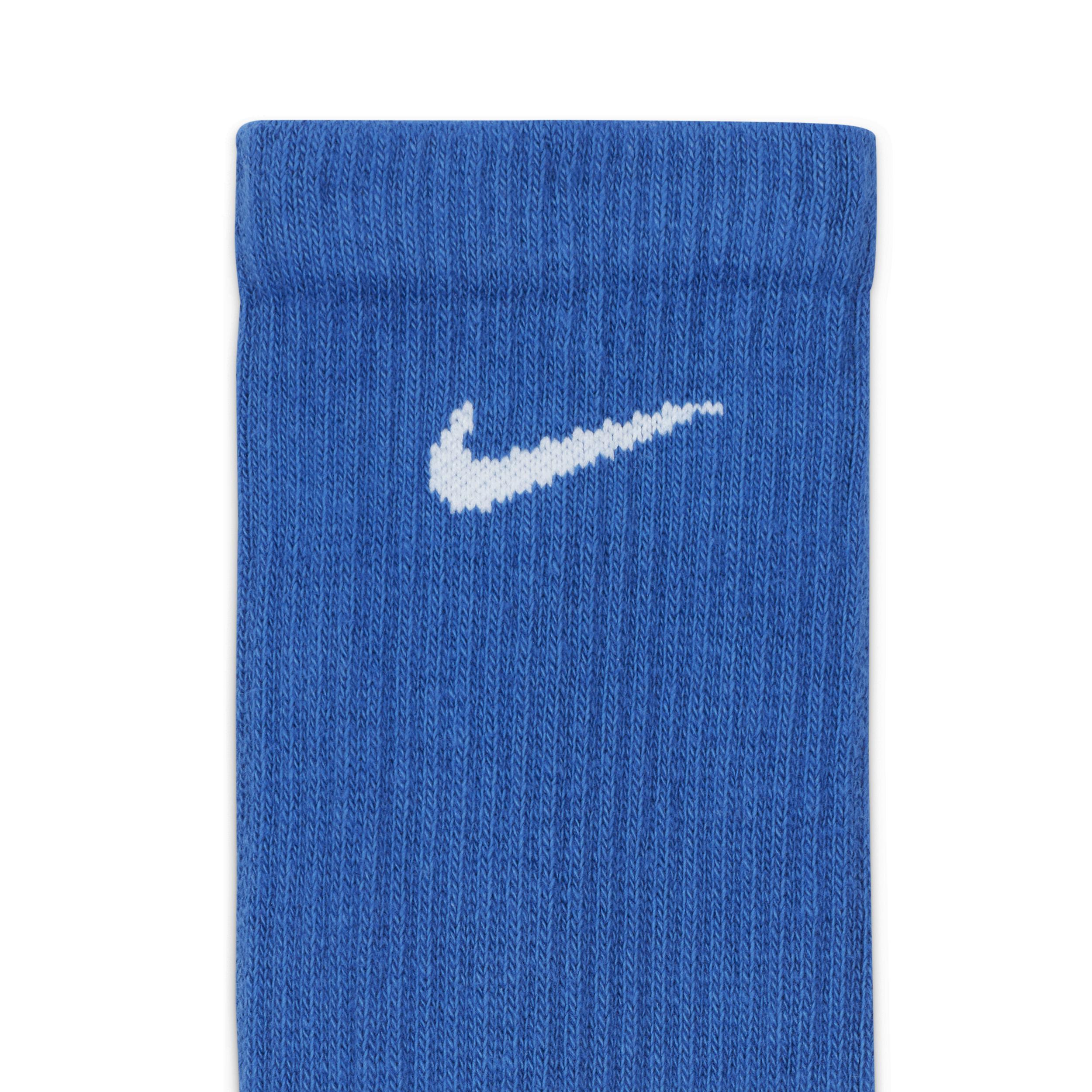 Nike Mens 6 Pack Everyday Plus Cushioned Socks - Black/White Product Image