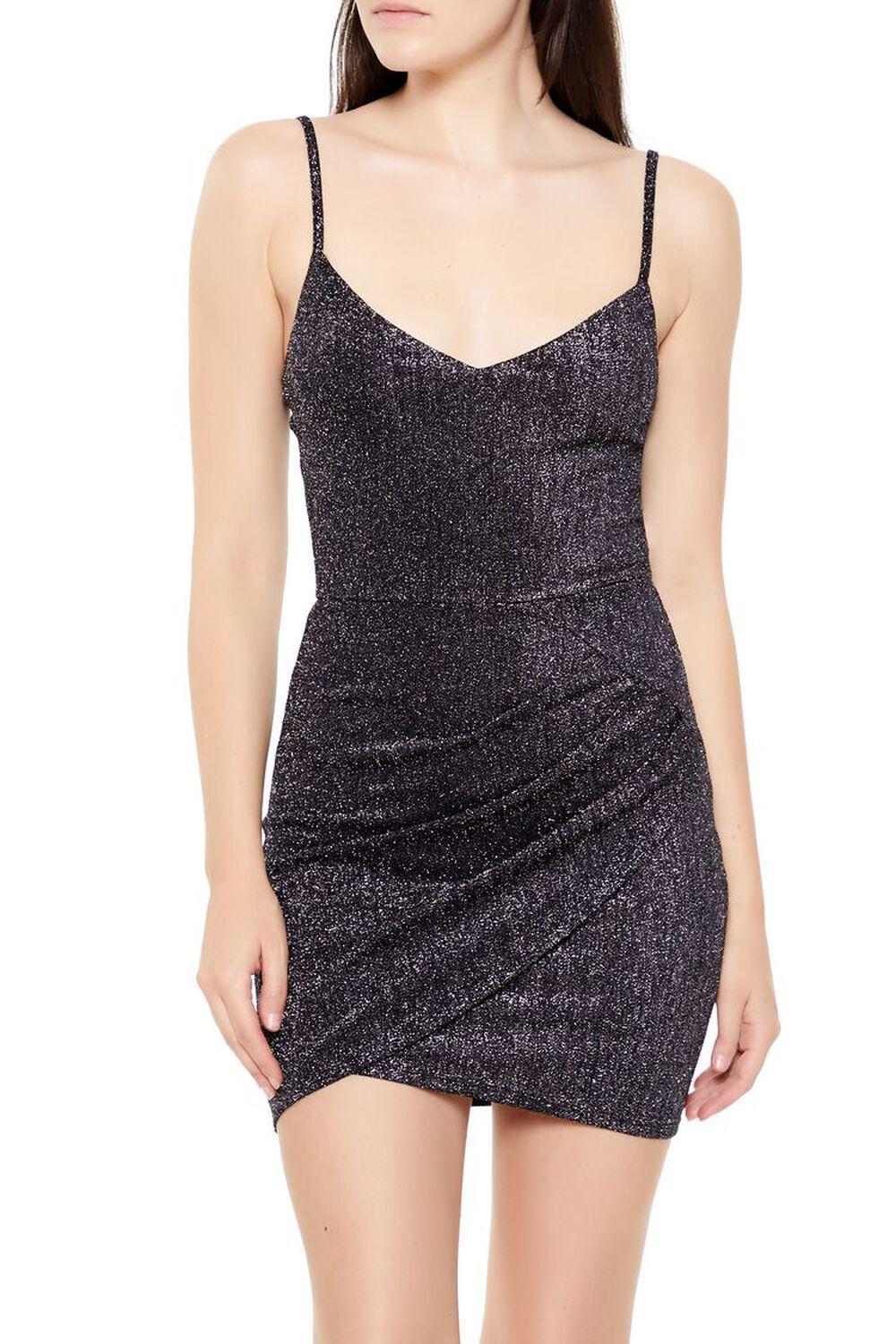 Glitter Knit Tulip-Hem Mini Dress | Forever 21 Product Image