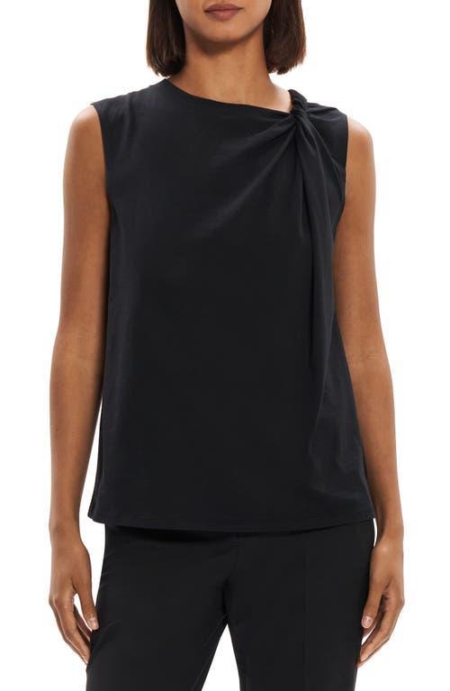 Theory Twist Neck Pima Cotton Tank Product Image