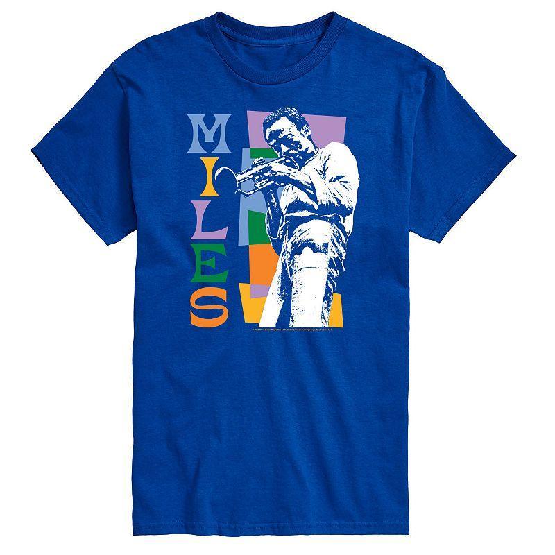 Big & Tall Miles Davis Colorblock Tee, Mens Product Image