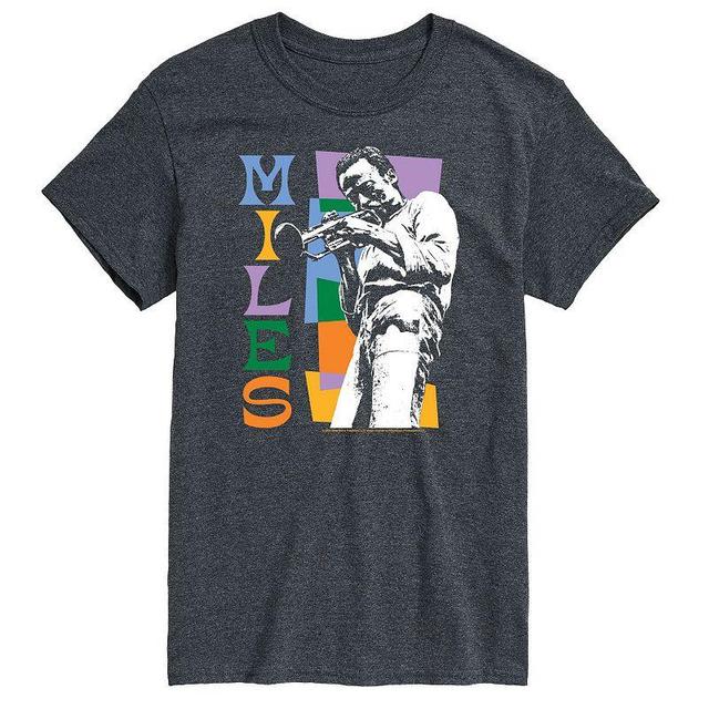 Big & Tall Miles Davis Colorblock Tee, Mens Product Image