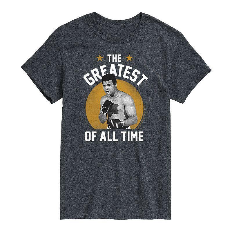 Big & Tall Muhammad Ali The Greatest Tee, Mens Dark Grey Product Image