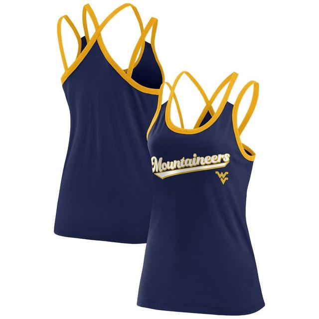 NCAA West Virginia Mountaineers Womens Two Tone Tank Top Product Image