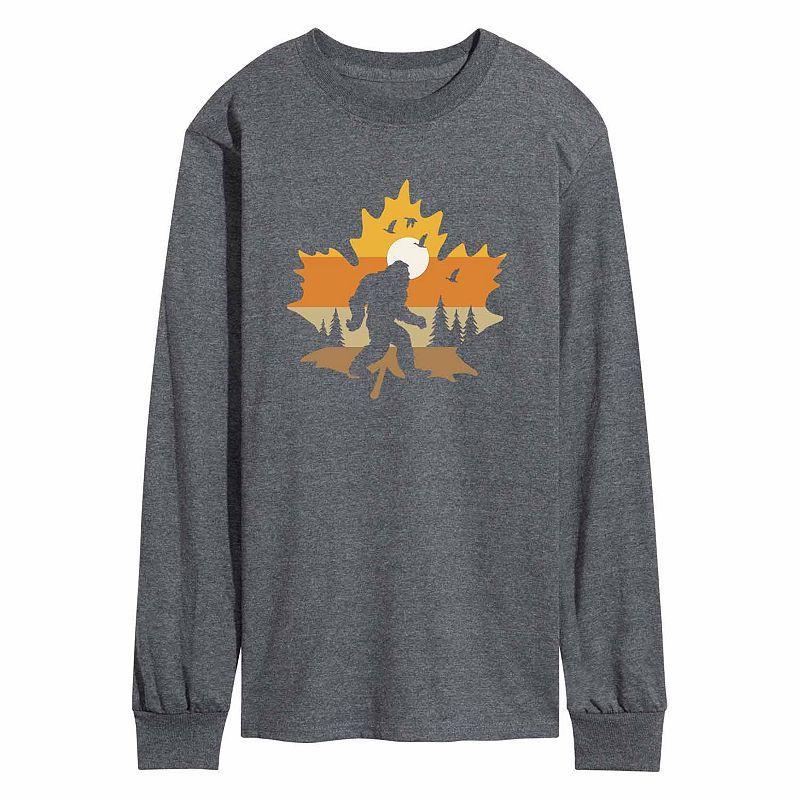 Mens Sasquatch Leaf Tee Heather Grey Product Image