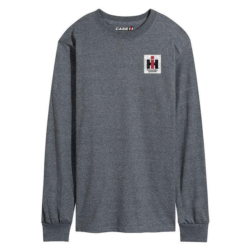 Mens Case IH Farmall Long Sleeve Tee Dark Grey Product Image