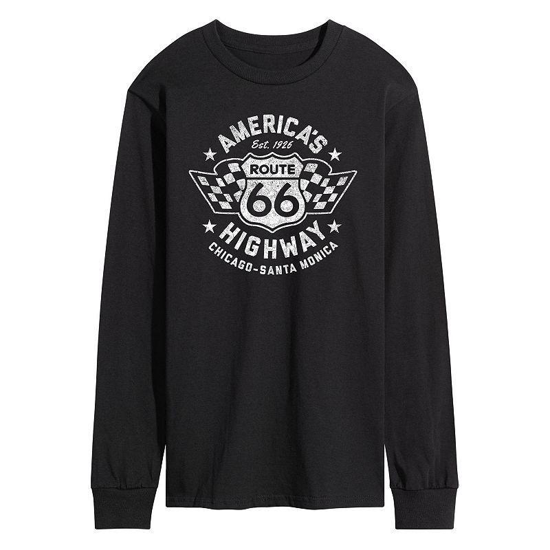 Mens Americas Highway Long Sleeve Graphic Tee Product Image