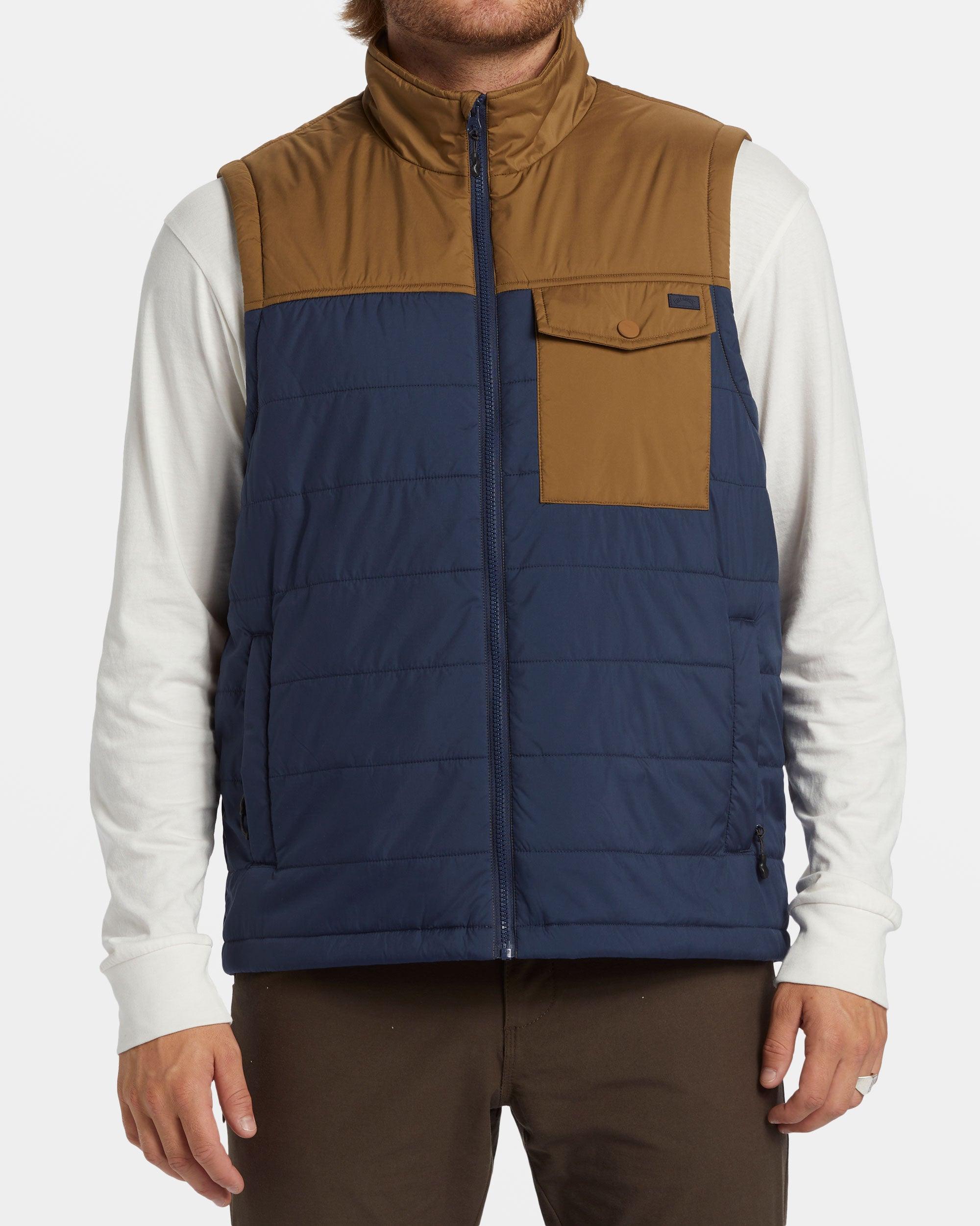 Prism Quilted Vest - Dusty Navy Male Product Image