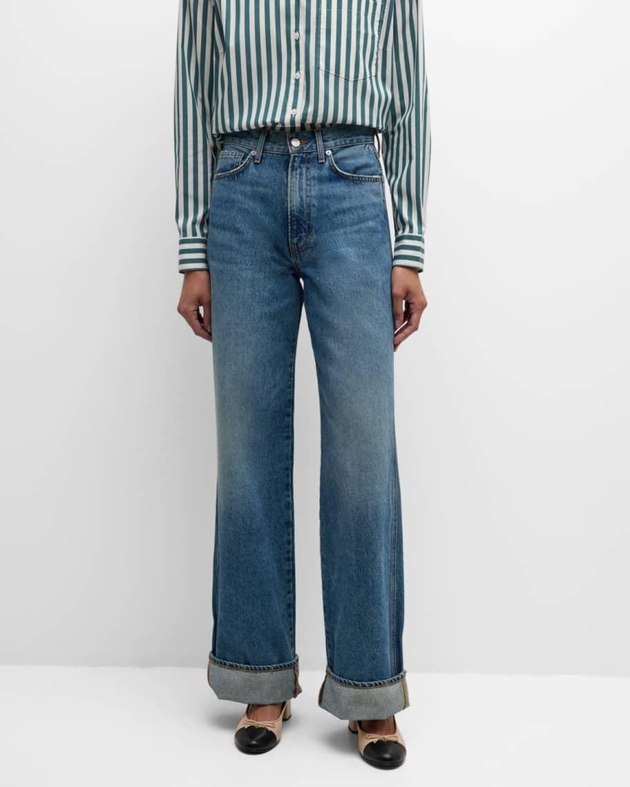 Taylor High-Rise Wide-Leg Jeans Product Image