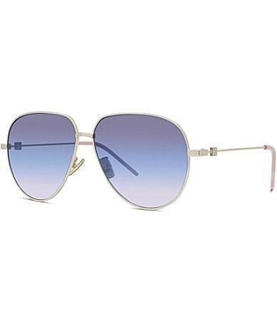 Givenchy Unisex GV Speed 60mm Mirrored Aviator Sunglasses - Shiny Light Gold/Violet Product Image