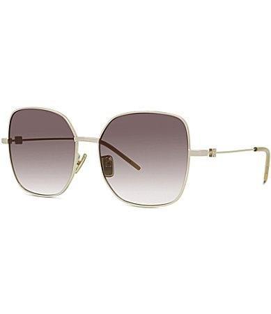 Givenchy Unisex GV Speed 58mm Butterfly Sunglasses - Shiny Light Gold/Brown Product Image