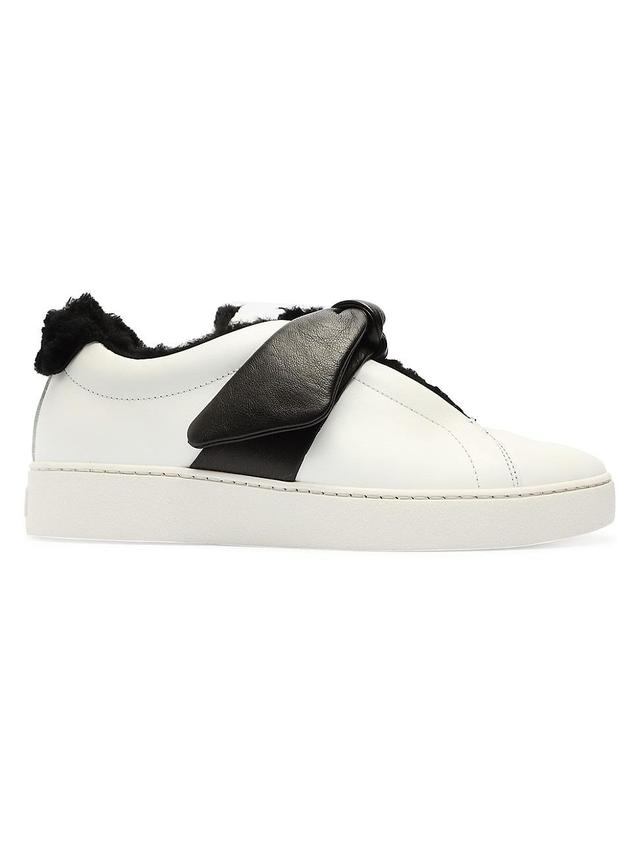 Womens Asymmetric Clarita Leather Slip-On Sneakers Product Image