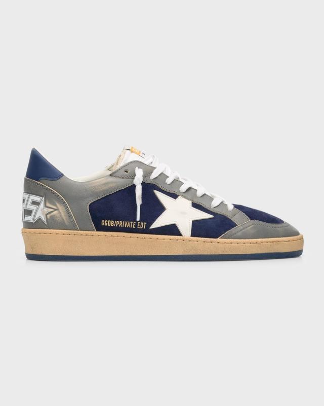 Mens Ball Star Distressed Leather Low-Top Sneakers Product Image