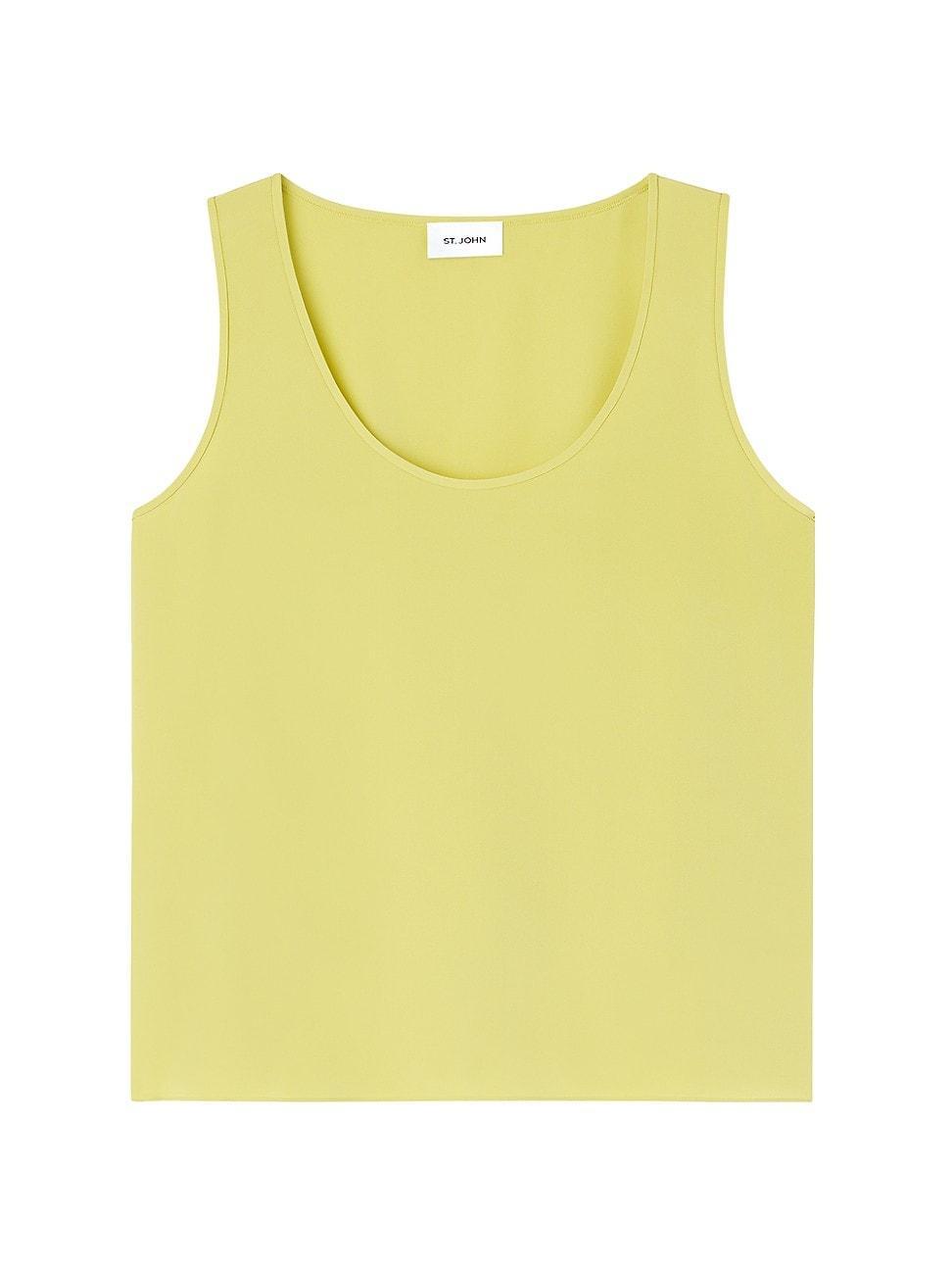 Womens Silk Crepe De Chine Sleeveless Top Product Image