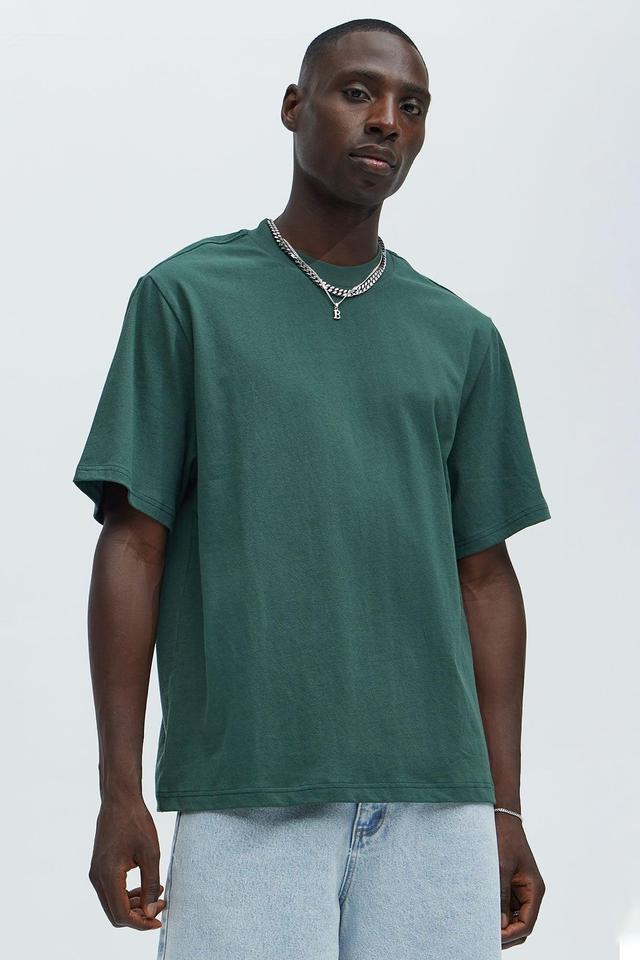 Oversized Heavyweight Short Sleeve Tee - Hunter Product Image