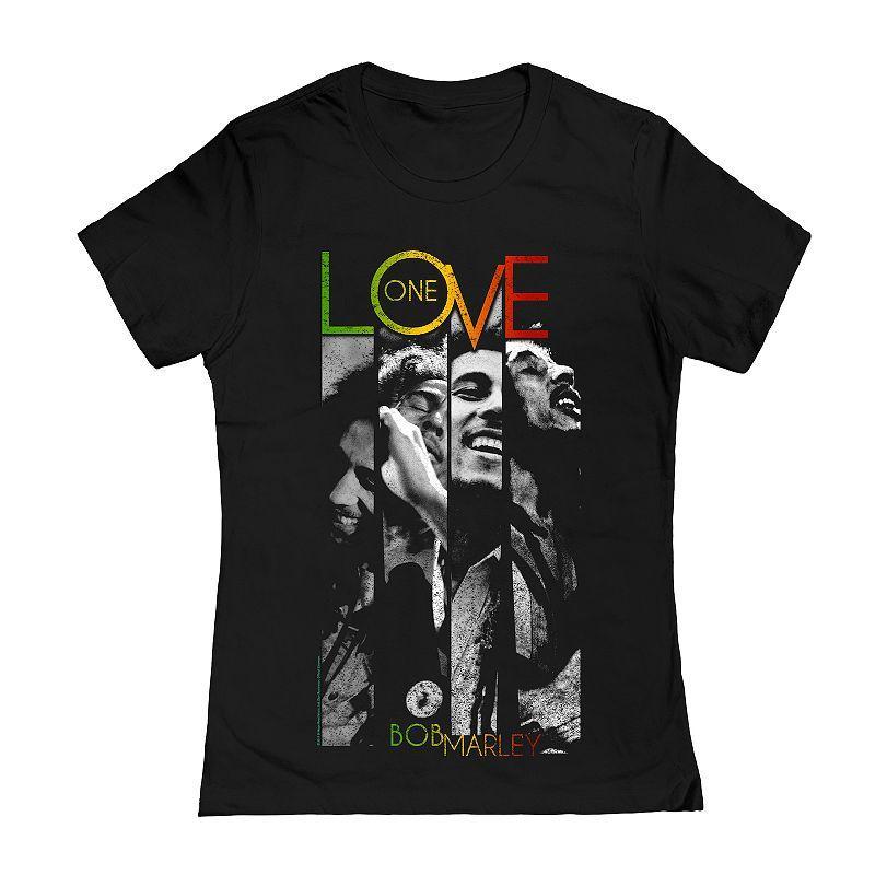 Juniors Bob Marley Love Stripes Graphic Tee, Girls Product Image