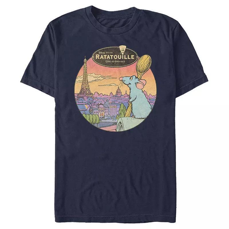 Disney / Pixars Ratatouille Remy Overlooking Paris Mens Graphic Tee Product Image