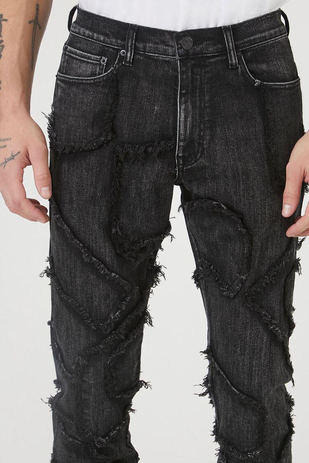 Frayed Slim-Fit Mid-Rise Jeans | Forever 21 Product Image