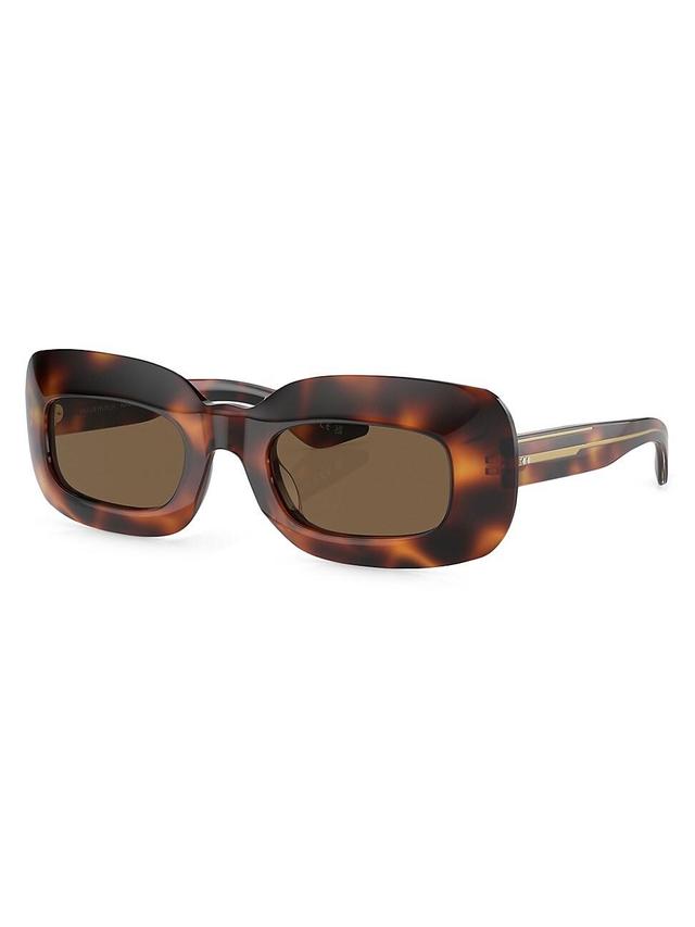 Womens 49MM Rectangular Sunglasses Product Image