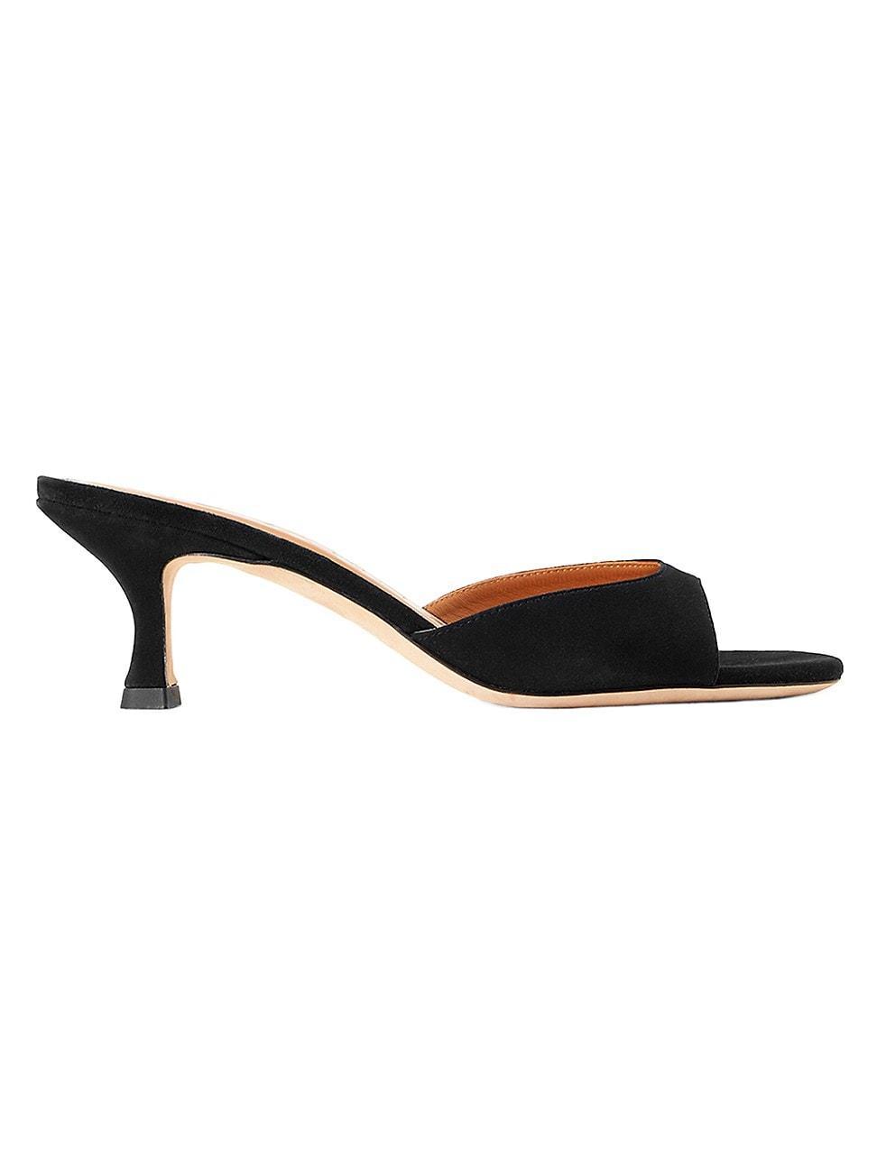 Womens Brigitte Leather Mules Product Image