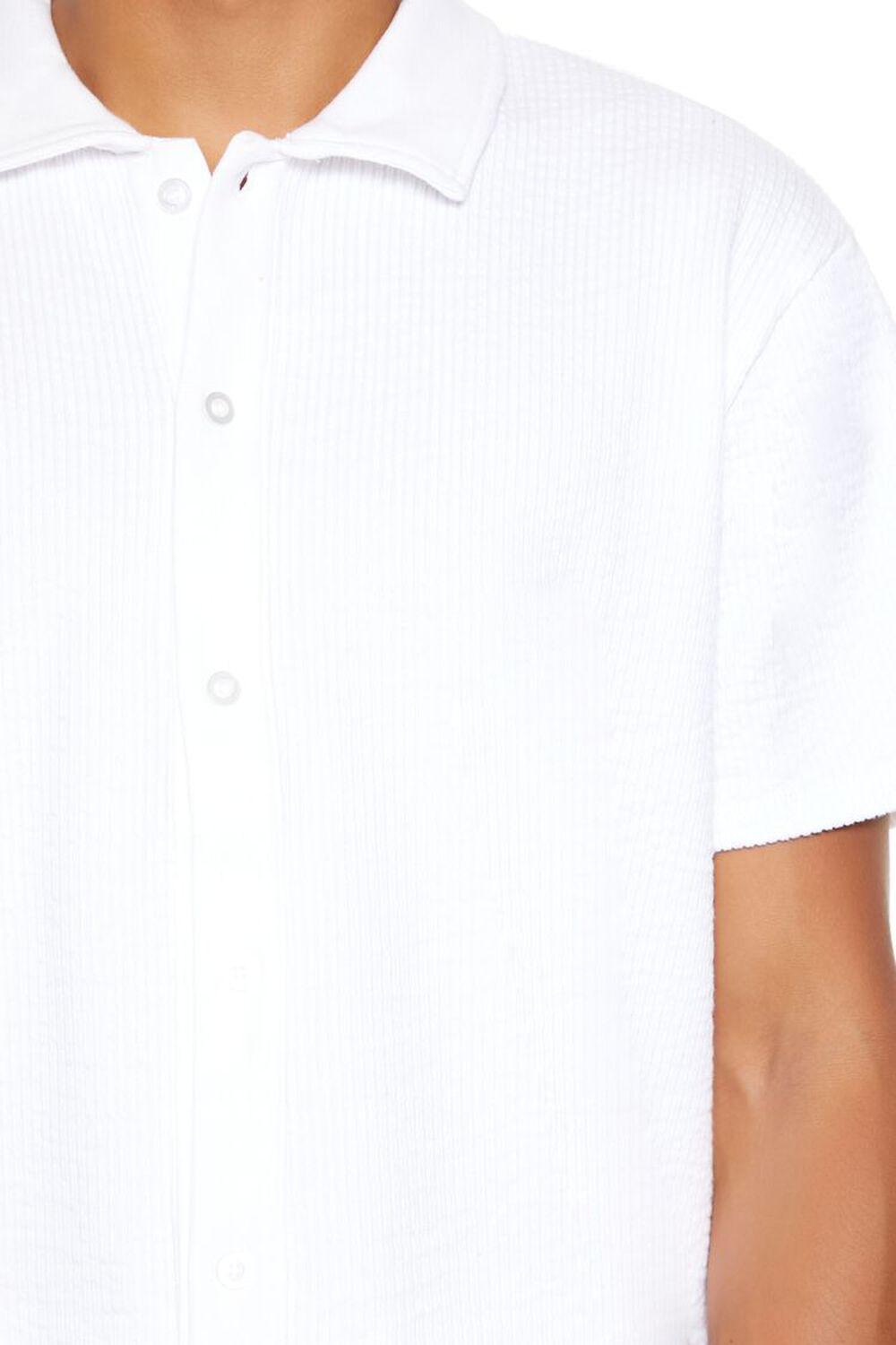 Seersucker Pinstriped Shirt | Forever 21 Product Image