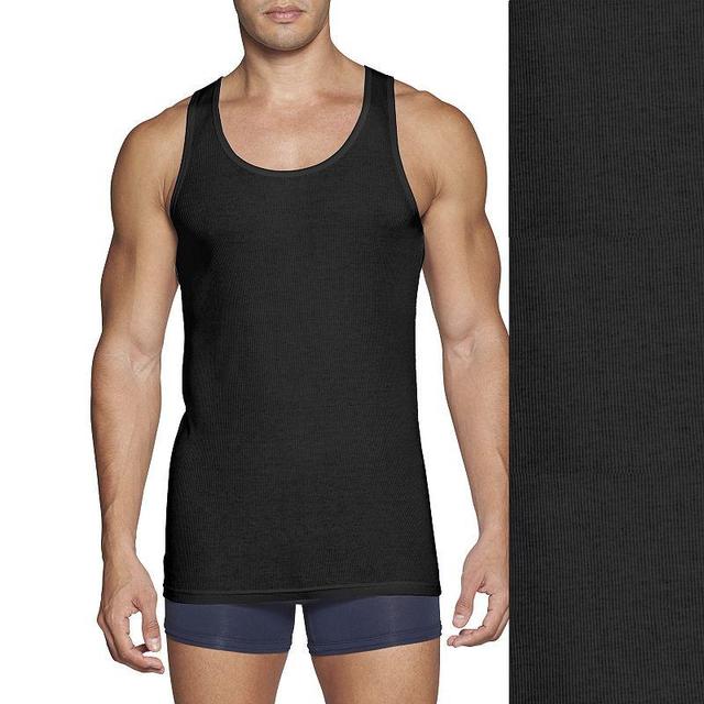 Mens Tommy Hilfiger 3-pack Cotton Classic Tank Top with Moisture Wicking Product Image