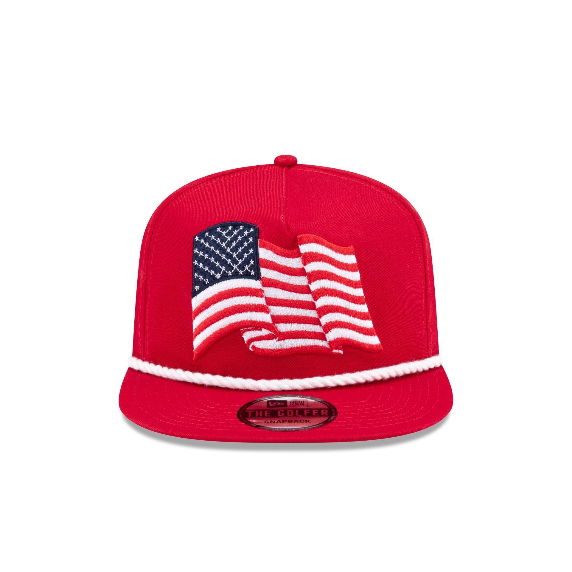 New Era Cap American Flag Red Golfer Hat Male Product Image