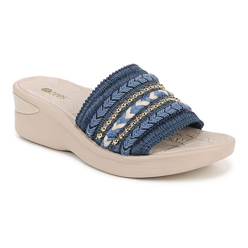 Bzees Sunshine Womens Wedge Slide Sandals Product Image