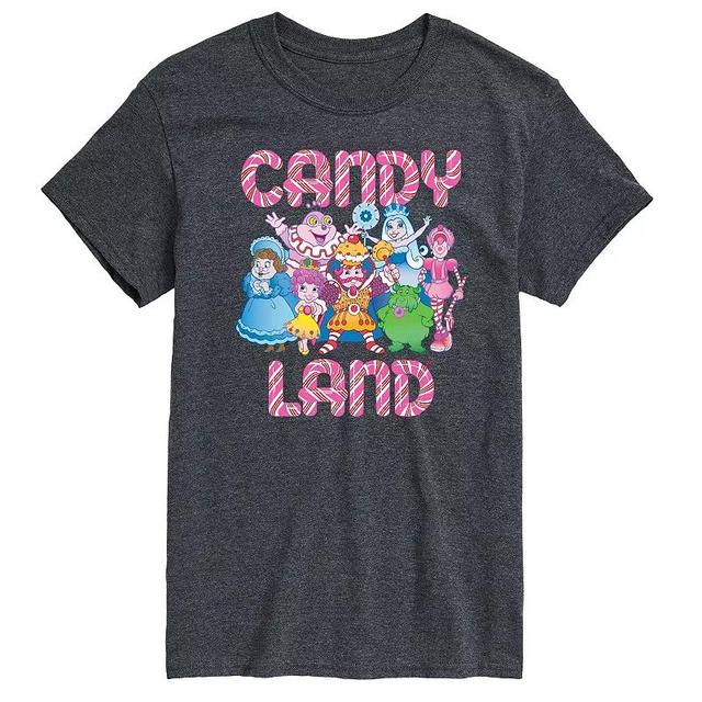 Mens Candy Land Group Graphic Tee by Hasbro Grey Gray Product Image