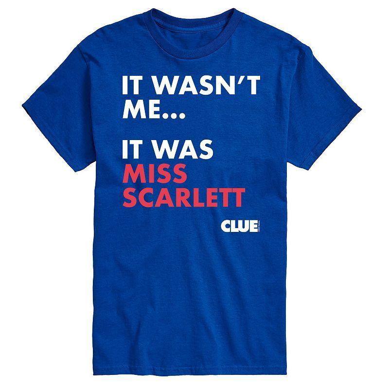 Big & Tall Clue It Was Miss Scarlett Graphic Tee, Mens Product Image