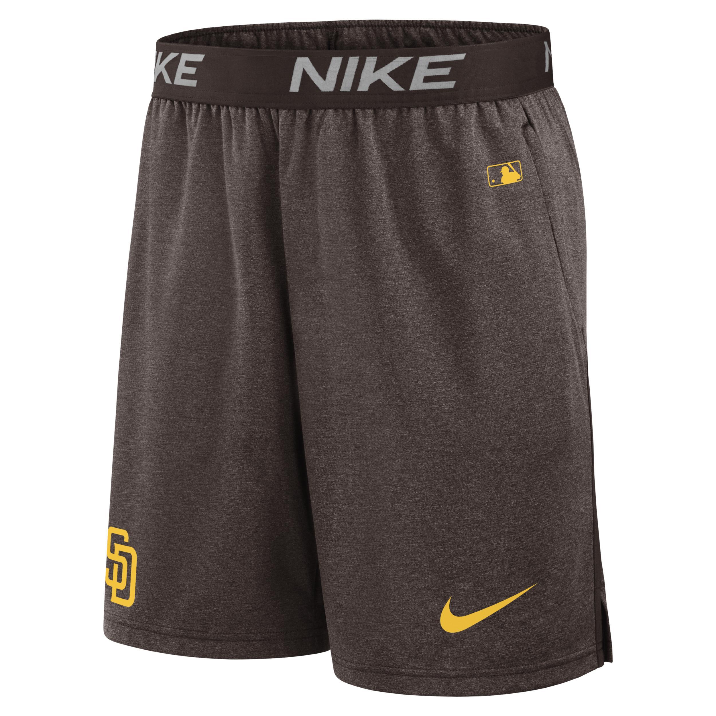 Nike Mens Brown San Diego Padres Authentic Collection Practice Performance Shorts Product Image