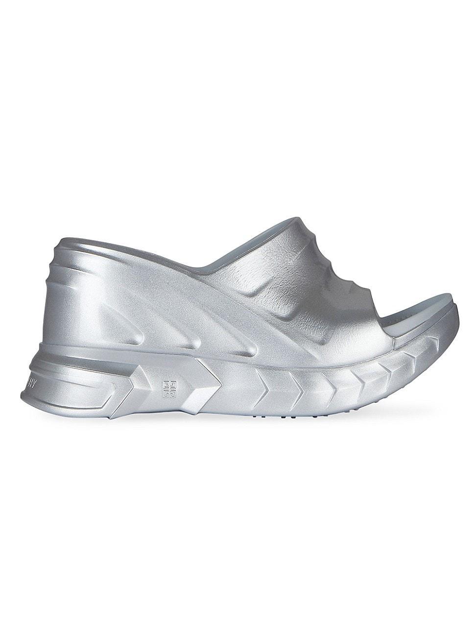 Womens Marshmallow Wedge Sandals in Rubber Product Image