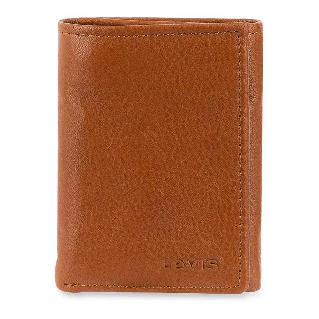 Mens Levis RFID-Blocking Slim Trifold Wallet with Hidden Zipper Pocket Product Image