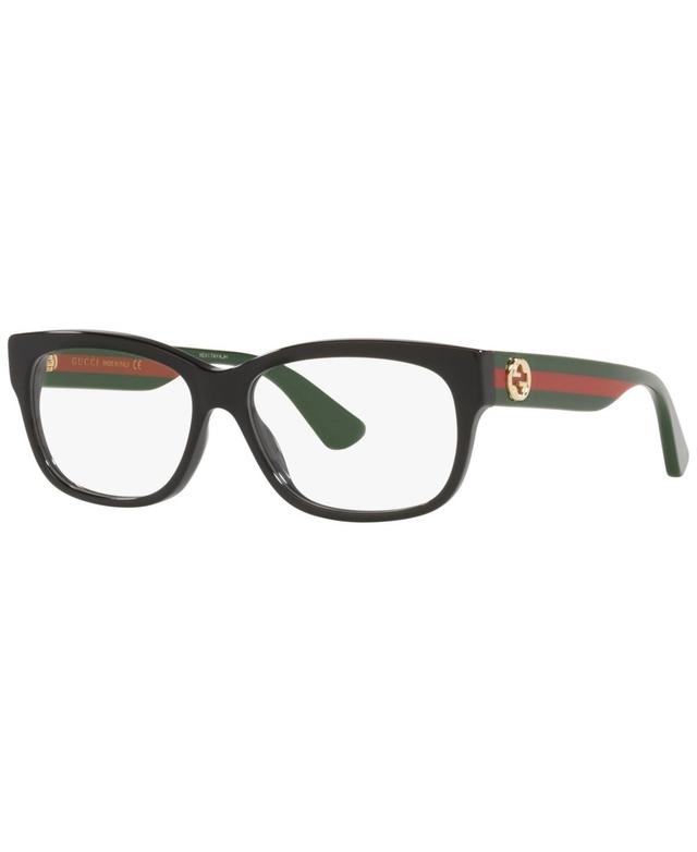 Gg0278o Women's Rectangle Eyeglasses In Black Product Image