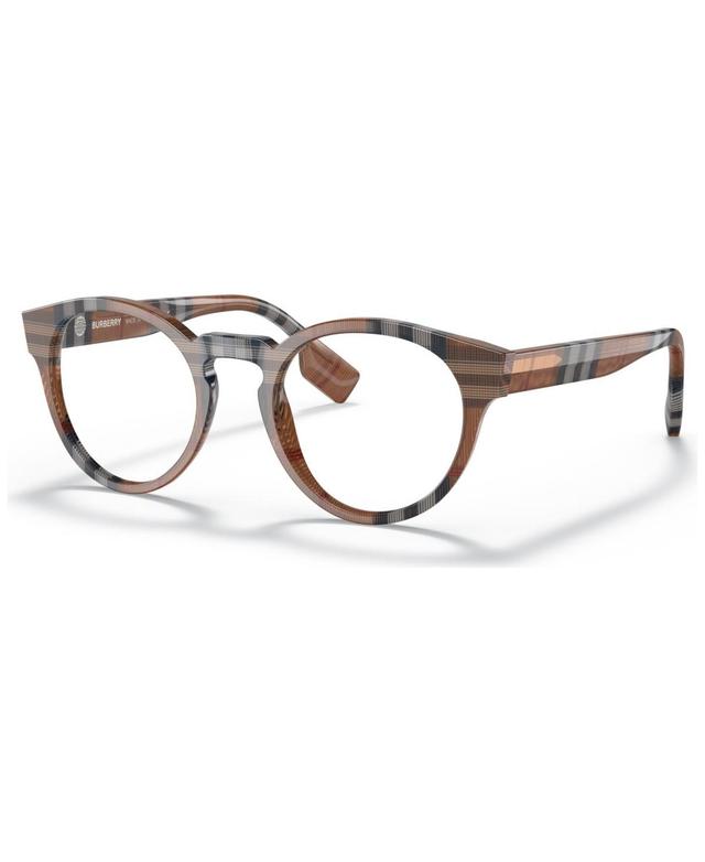 Burberry BE2354 Grant Mens Phantos Eyeglasses - Check Brown Product Image