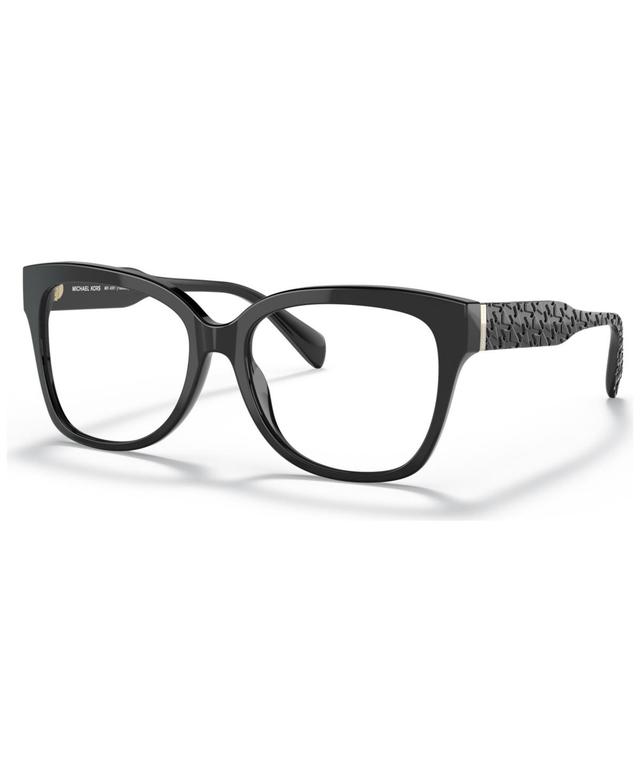 Michael Kors Womens Square Eyeglasses, MK409154-o - Black Product Image