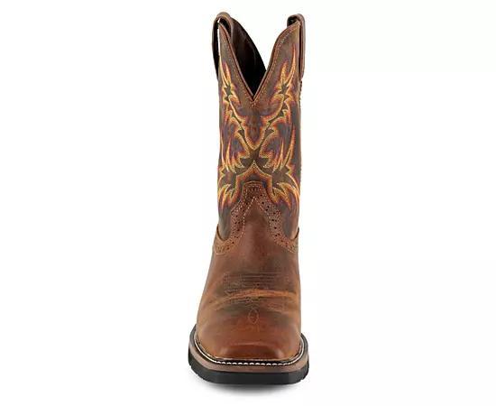 Justin Mens Driller Western Work Boot Product Image