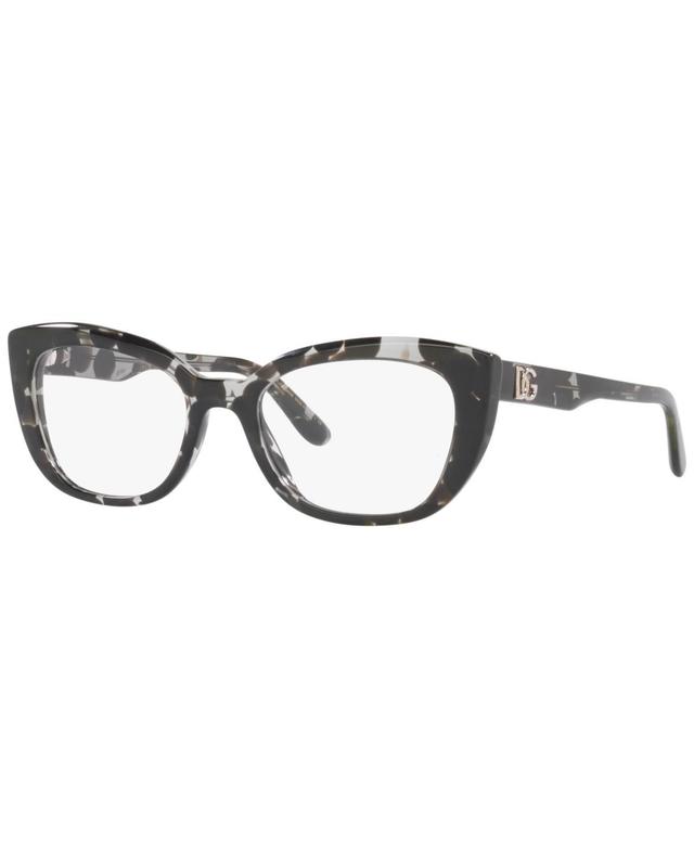 Dolce&Gabbana DG3355 Womens Butterfly Eyeglasses - Black Bubble Product Image