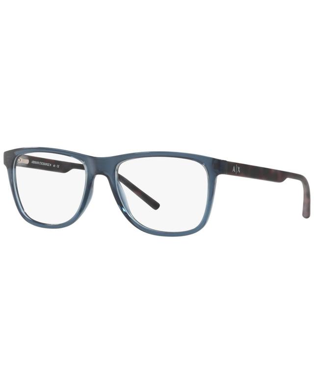 Burberry BE1289 Mens Rectangle Eyeglasses - Matte Blk Product Image