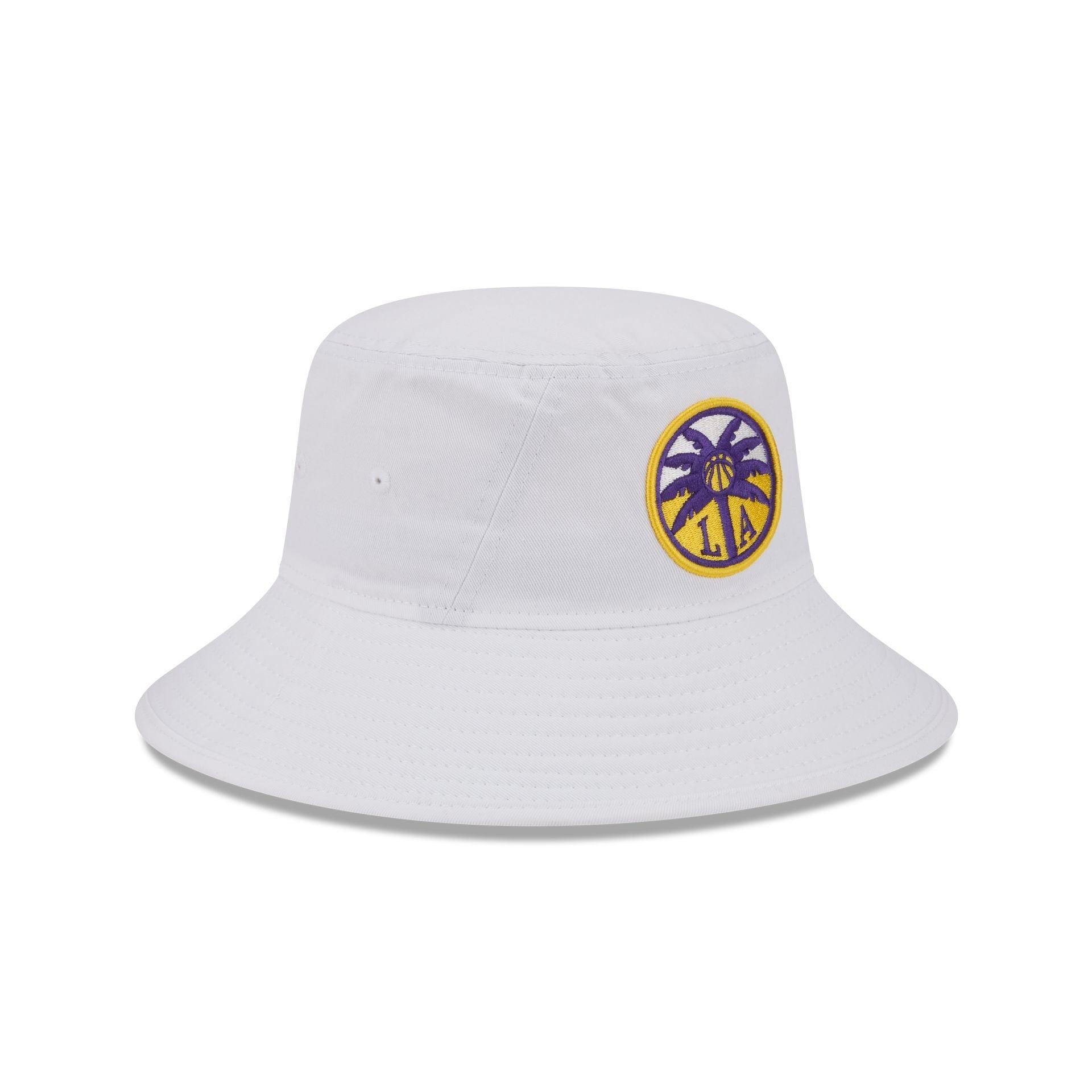 Los Angeles Sparks Optic White Bucket Hat Male Product Image