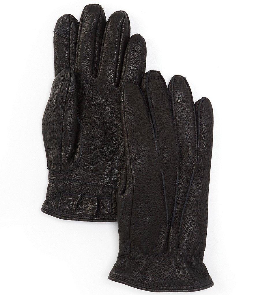 UGG® Men's 3 Point Leather Gloves Product Image