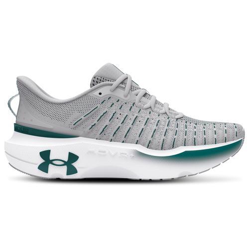 Under Armour Mens Under Armour Infinite Elite - Mens Running Shoes Halo Gray/Halo Gray/Hydro Teal Product Image