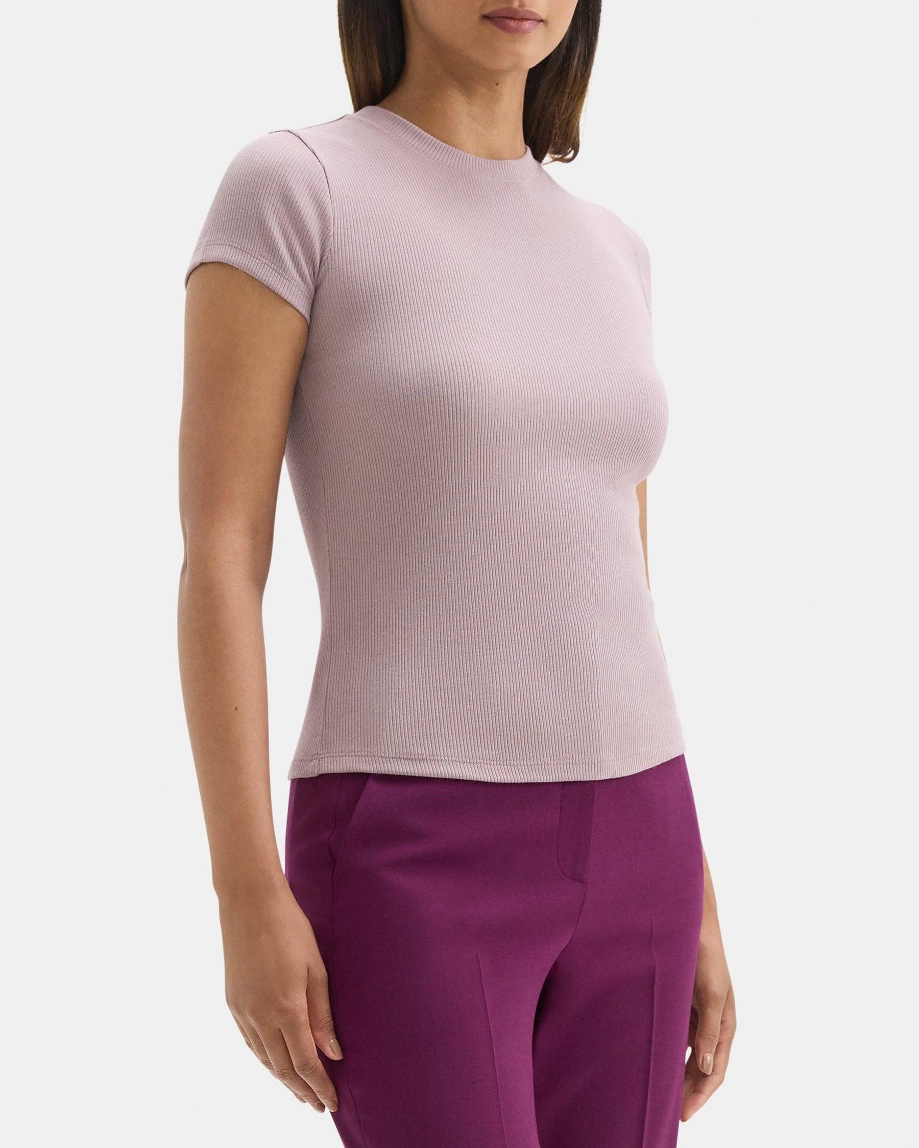 Tiny Tee in Ribbed Modal Cotton Product Image