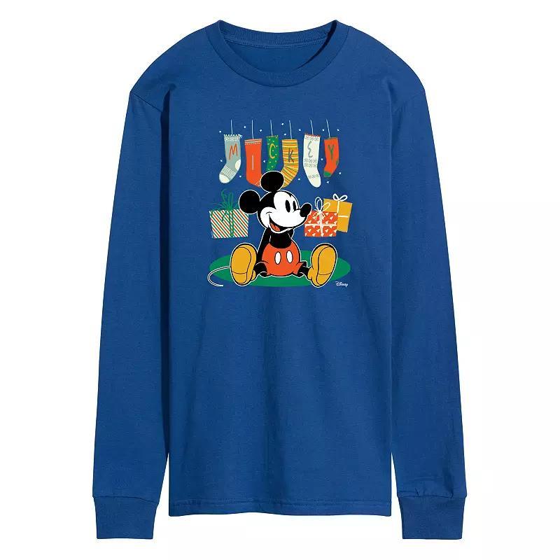 Disneys Mickey Mouse Mens Stockings Long Sleeve Graphic Tee Product Image