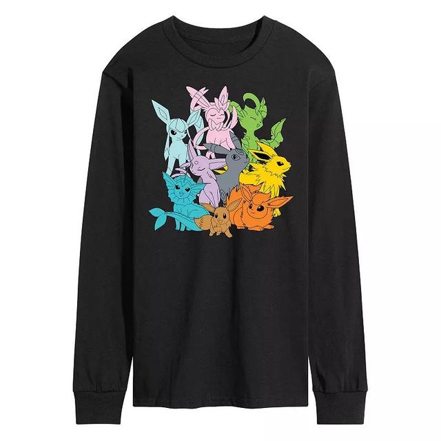 Mens Pokemon Eevolutions Long Sleeve Graphic Tee Product Image