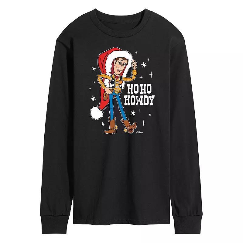 Disney / Pixars Toy Story 4 Woody Mens Ho Ho Howdy Long Sleeve Graphic Tee Product Image