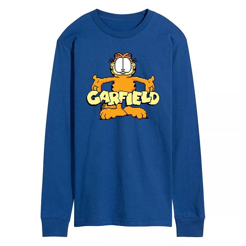 Mens Garfield Standing Logo Long Sleeve Graphic Tee Product Image