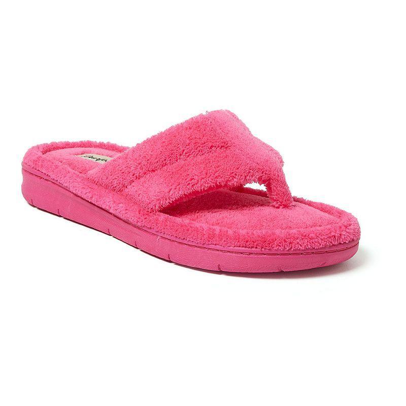 Womens Dearfoams Wrenley Terry Thong Slippers Product Image