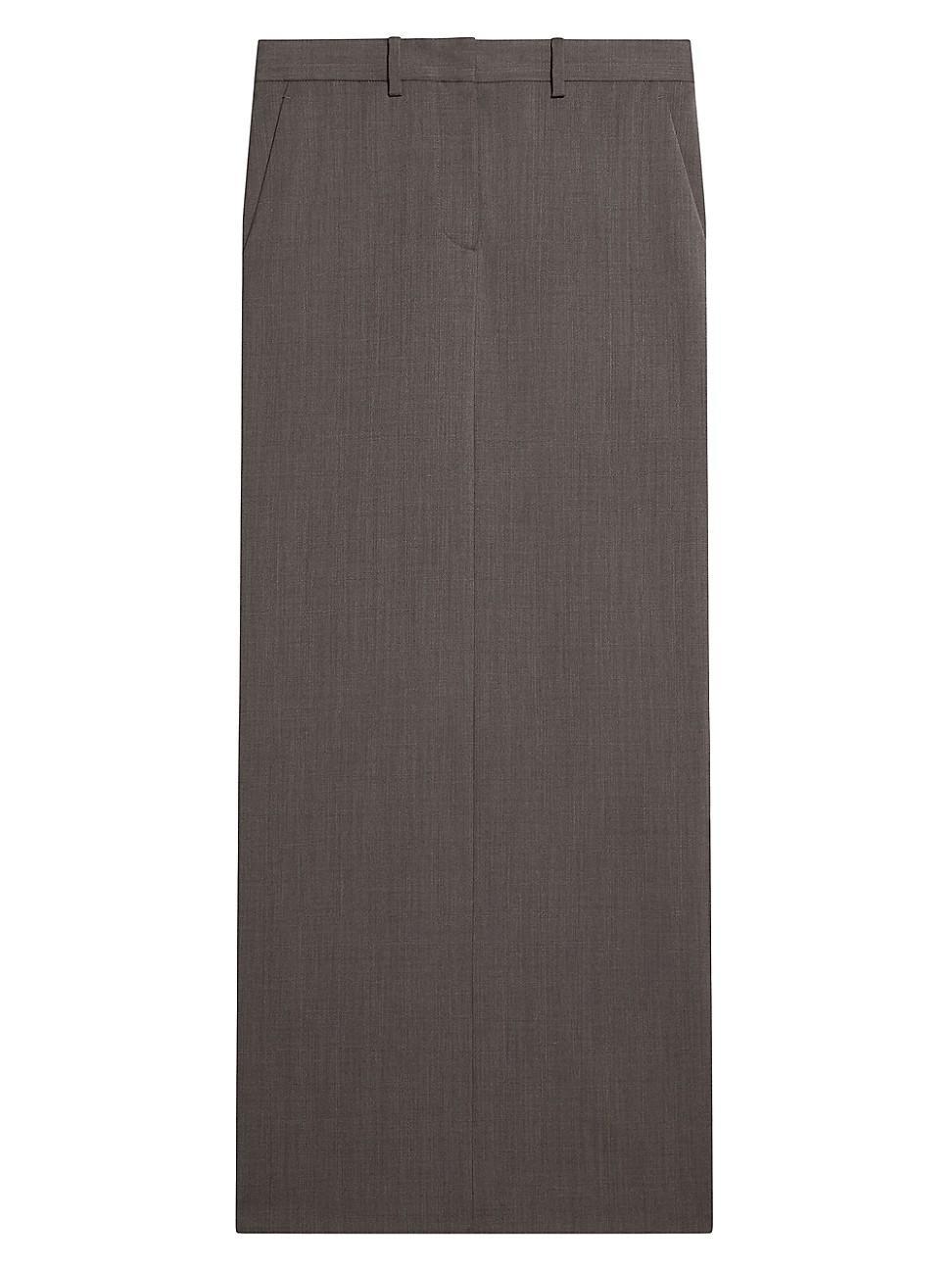 Womens Wool Maxi Skirt Product Image