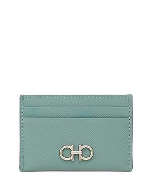 Womens Gancini Leather Card Case Product Image