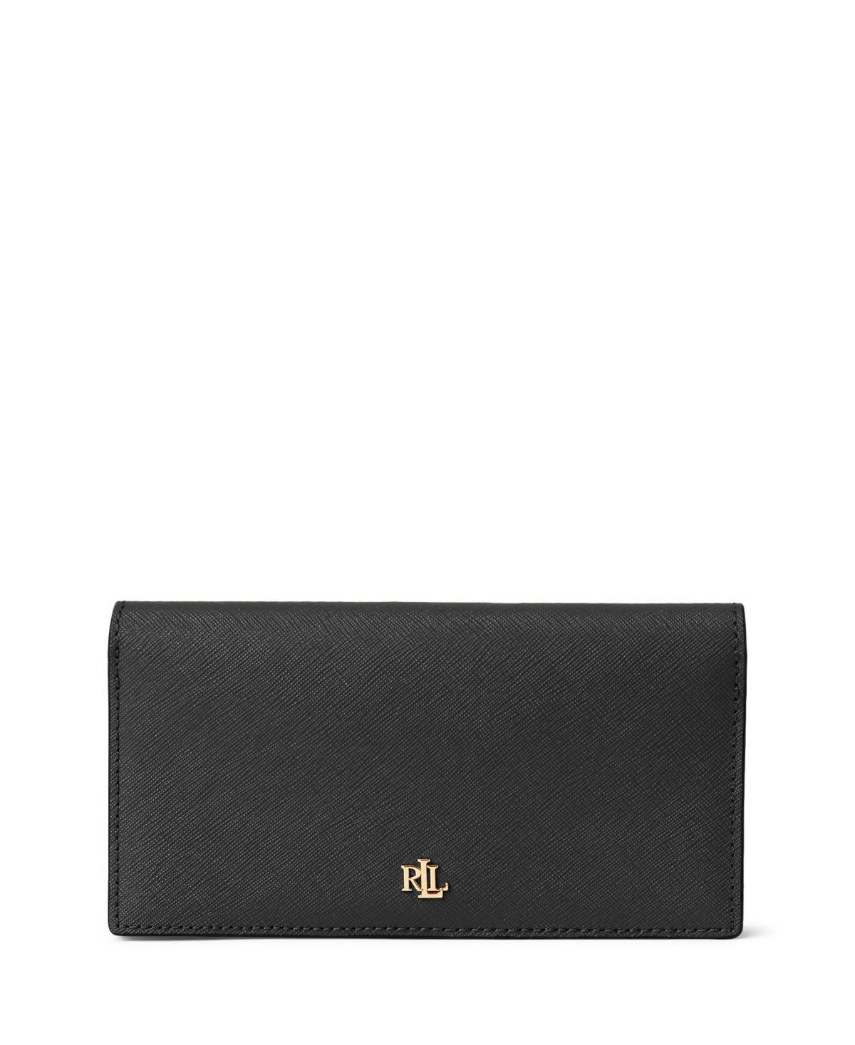 Lauren Ralph Lauren Crosshatch Leather Slim Snap Wallet Product Image